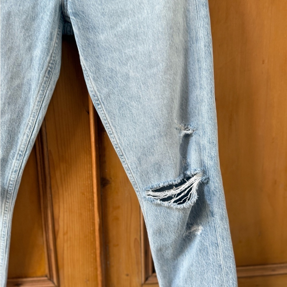 Agolde Jamie High Rise Classic Light Blue Jeans - Picture 4 of 13